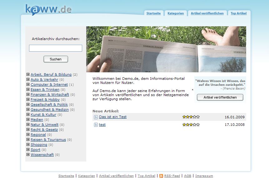 Artikelverzeichnis V3