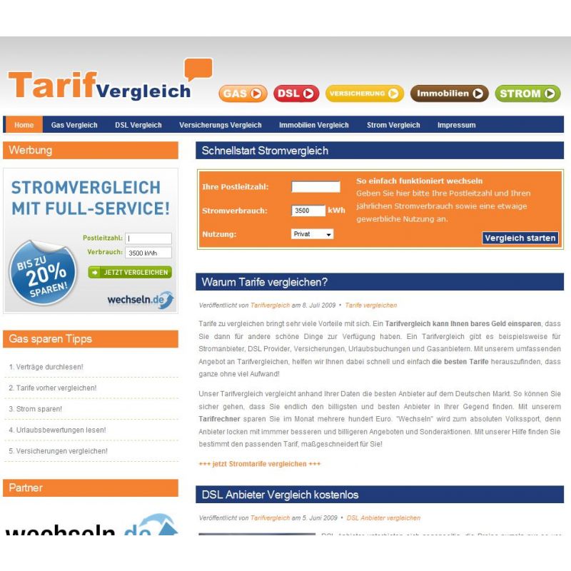 Tarif Vergleich Portal (Neu)
