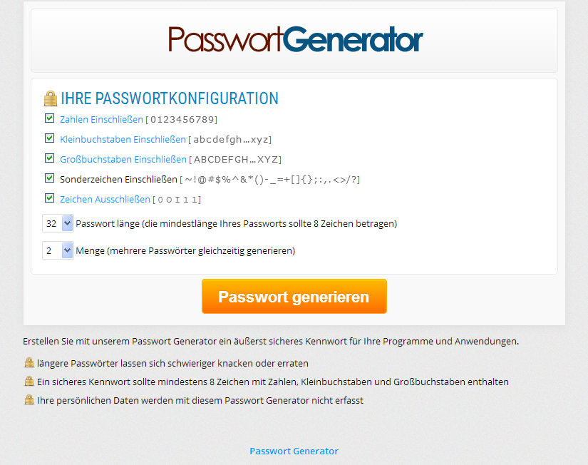 Passwort Generator