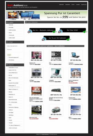 All in One Auktions Komplett Script Standart inkl allen Modulen