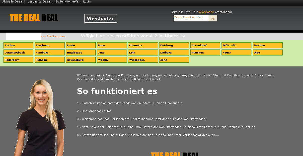 Citydeal Jeden Tag ein neuer Deal