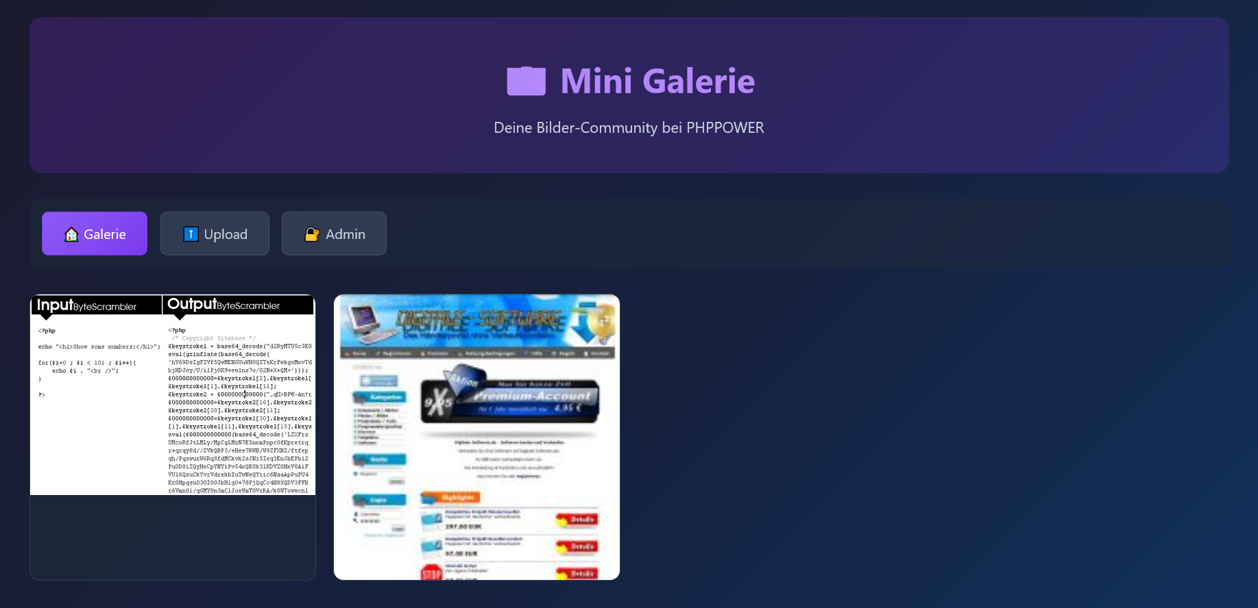 Mini Galerie V2 php8