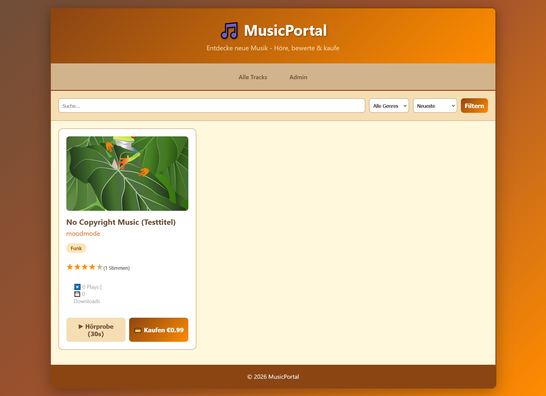 Musik Promotion Platform php8