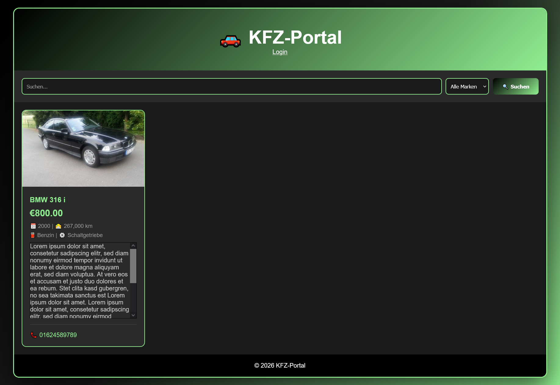 KFZ-Portal - Auto-Marktplatz php8